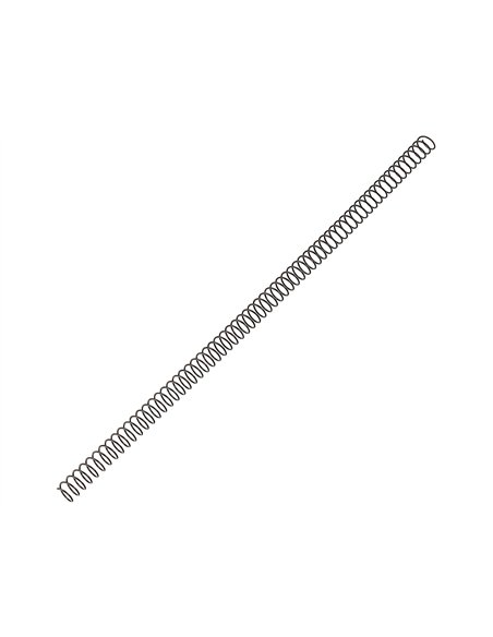 Spirale q-connect métallique relieur pas 5:1 80f calibre 1mm diamètre 12mm coloris noir boîte 200 unités.