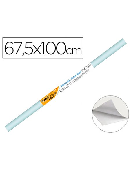 Rouleau adhésif velleda collage toute surface lisse ajustable quadrillage livré sous film 67.5x100cm.