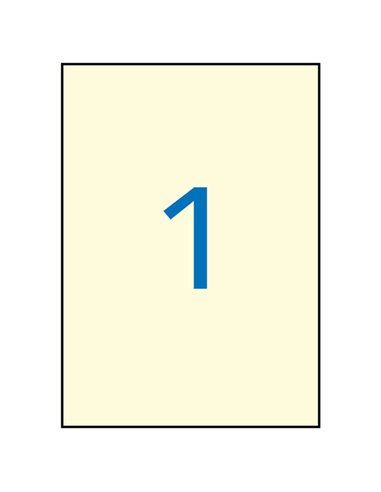 Étiquettes permanentes Apli crème 210 x 297 mm, 20 feuilles
