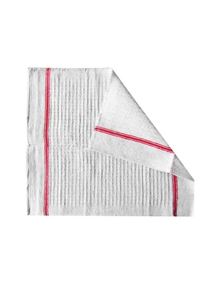 Serpillière gaufrée 50x100cm coloris écru.