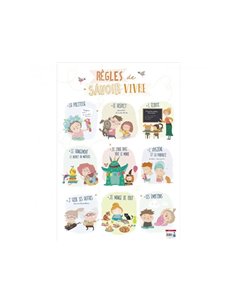 Posters souples bouchut savoir vivre supports ludiques materiau souple 150g 52x76 cm.