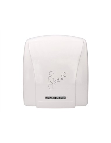 Sèche-mains q-connect électrique détecteur mouvement 240x205x256mm puissance 900w 220v coloris blanc.