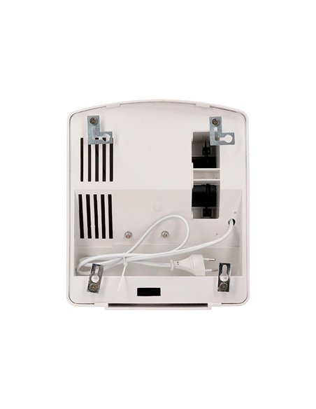 Sèche-mains q-connect électrique détecteur mouvement 240x205x256mm puissance 900w 220v coloris blanc.
