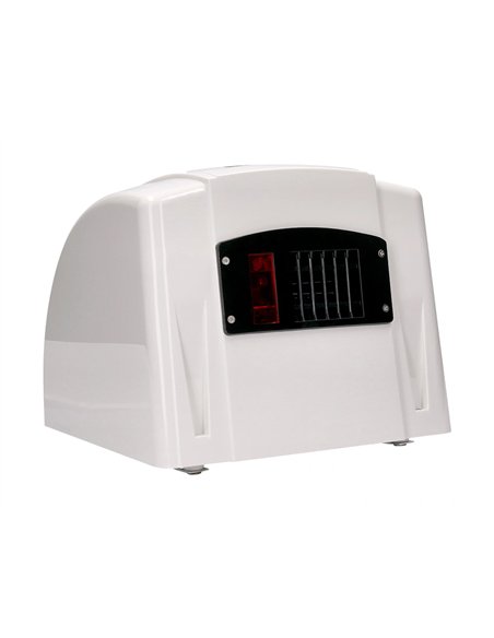 Sèche-mains q-connect électrique détecteur mouvement 240x205x256mm puissance 900w 220v coloris blanc.