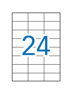 Étiquettes vertes permanentes Apli 70,0 x 37,0 mm, 100 feuilles