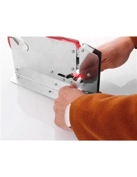 Scelleuse q-connect acier inoxydable 218x150x75mm coloris argent.