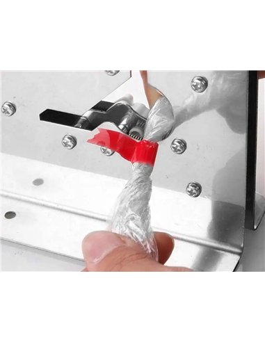 Scelleuse q-connect acier inoxydable 218x150x75mm coloris argent.