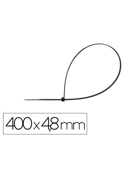 Scelle q-connect 400x4,8mm coloris noir sachet 100 unites.