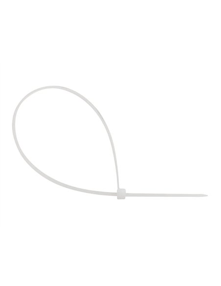 Scelle q-connect 300x4,8mm coloris blanc sachet 100 unites.