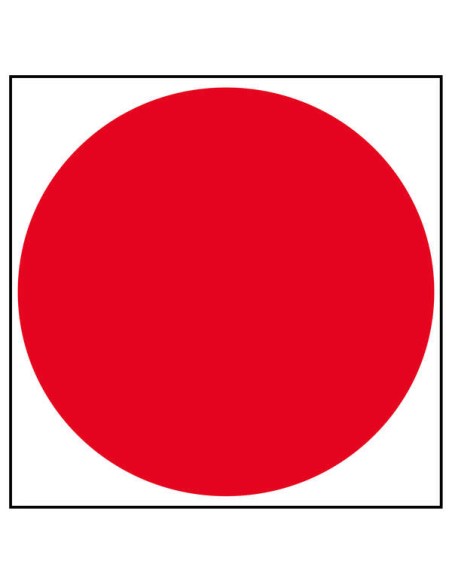 Étiquette de signalisation spéciale point rouge Apli pour verre 1 unité.