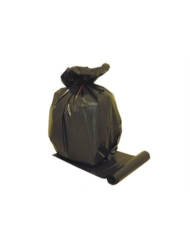 Sac poubelle polyéthylène basse densité standard 100l 35 microns coloris noir paquet 20 unités.