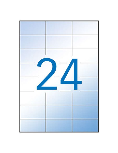 Étiquettes translucides résistantes aux intempéries Apli 70,0 x 37,0 mm, 100 feuilles