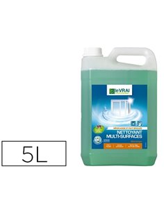 Nettoyant le vrai professionnel multi-surfaces dégraissant brillance bidon 5l.