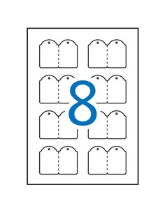 Étiquettes suspendues imprimables Apli 36,0 x 53,0 mm, 10 feuilles