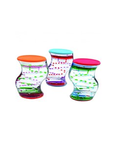 Sablier liquide davinci sablei sensoriel forme s 1 minute et 10 secondes coloris assortis.