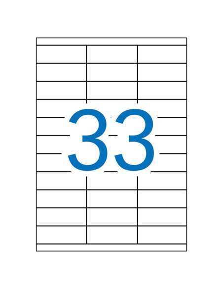 Étiquettes blanches permanentes recyclées Apli 70,0 x 25,4 mm, 100 feuilles