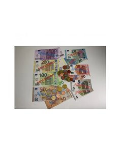 Pieces et billets euros factices wissner.