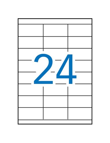 Étiquettes blanches permanentes recyclées Apli 70,0 x 35,0 mm, 100 feuilles