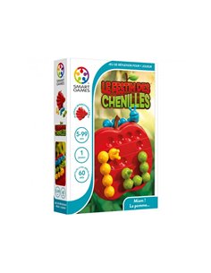 Logique reflexion smart le festin des chenilles 60 defis 1 plateau de jeu 3 chenilles de couleir 1 livret 1 joueur.