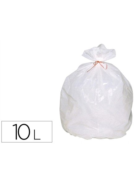 Sac poub 10l blanc hd rlx 25.