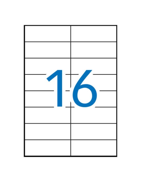 Étiquettes blanches permanentes recyclées Apli 105,0 x 37,0 mm, 100 feuilles