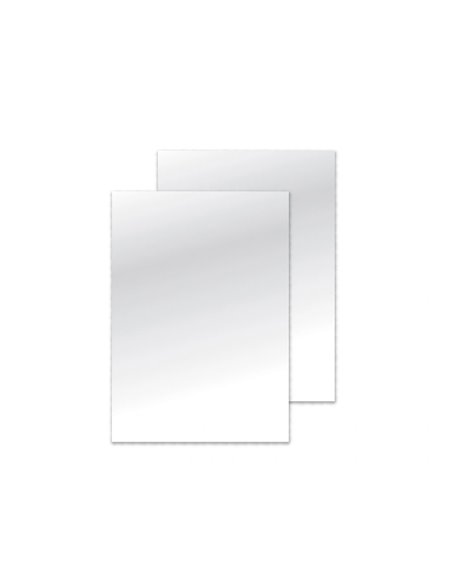 Plat couverture q-connect pvc 200 microns a3 relieurs spirales peignes anneaux incolore paquet 100 unités.