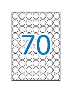 Étiquettes Apli A5 Rouge Ø 19,0 mm 8 feuilles