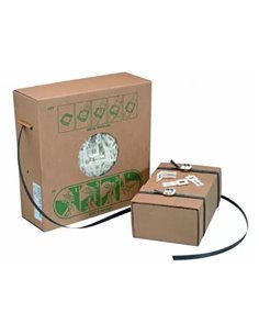 Kit de cerclage boite distributrice rouleau feuillard polypropylene 12mmx750m 250 boucles.