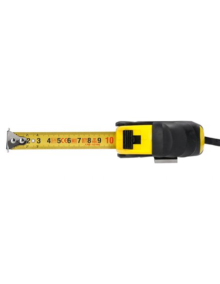 Mètre enrouleur q-connect caoutchouc frein matériel antichoc largeur 19mm longueur 5m.