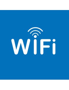 Autocollant PVC Apli pour signalisation de zone Wi-Fi 114 x 114 mm - Adhésif permanent