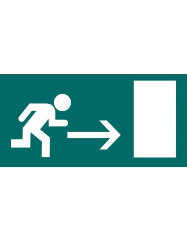 Étiquette Apli Signalisation Sortie de secours Droite 1 U.