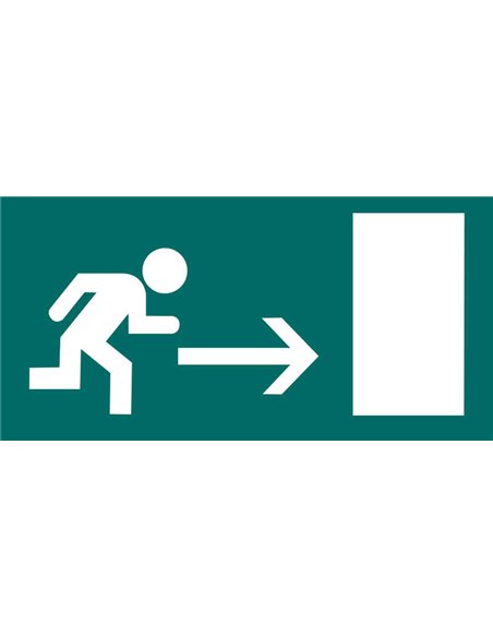 Étiquette Apli Signalisation Sortie de secours Droite 1 U.
