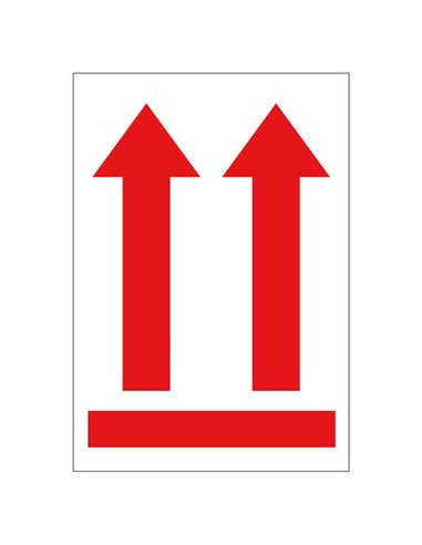 Rouleau de 200 étiquettes Apli Flèche Position Verticale 90x130mm