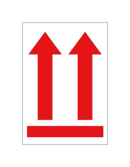 Rouleau de 200 étiquettes Apli Flèche Position Verticale 90x130mm