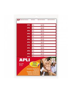 Bracelets d'identification Apli - Idéal pour les enfants dans les endroits bondés - Facile à appliquer - Extra durable - Convien
