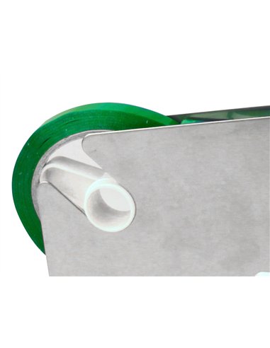 Ruban adhésif q-connect scelleuse sac 9mmx66m coloris vert.