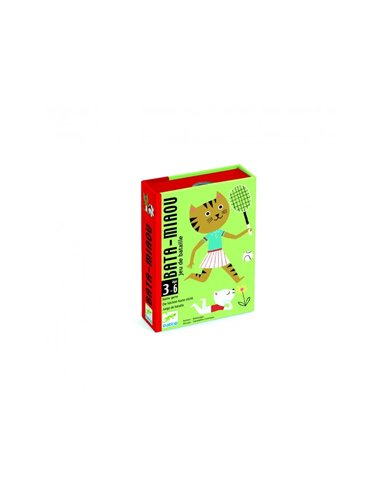 Jeu de bataille bata miaou djeco 36 cartes.
