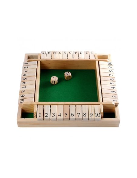 Jeu de d s culture club shut the box 4 joueurs.