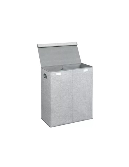 Panier porte produits coldis avec double compartiments pp coloris gris anthracite.