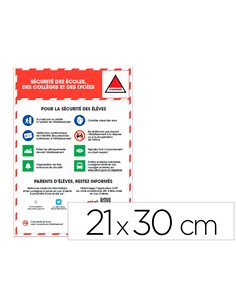 Panneau de signalisation vigipirate pvc signaletique parents d éléves restez informollges et lyc.