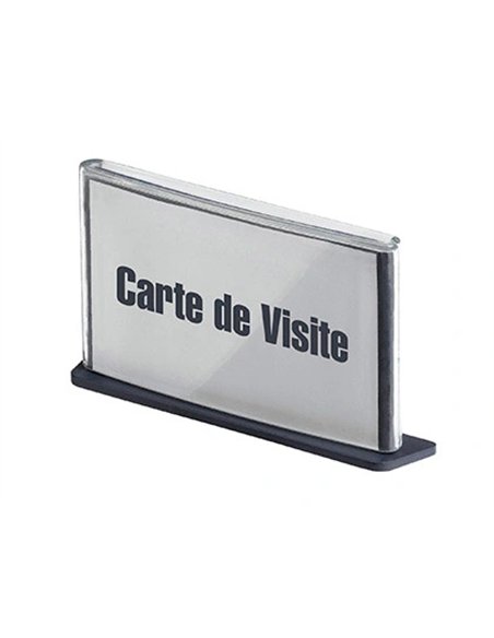 Plaque signalisation paperflow polystyrène format carte de visite coloris anthracite.