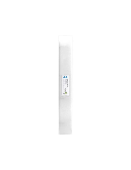 Classeur liderpapel 4 anneaux 40mm a4 polypropylene dos 55mm porte-cartes de visite coloris transparent.