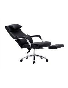 Chaise direction q-connect ravenna simil cuir base metallique haut max 1300 larg 550 prof 510mm roues premium noir.