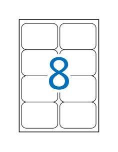 Étiquettes blanches résistantes aux intempéries Apli 99,1 x 67,7 mm, 20 feuilles