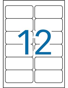 Étiquettes blanches résistantes aux intempéries Apli 99,1 x 42,3 mm, 20 feuilles