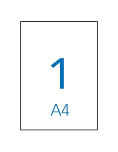Lot de 10 étiquettes Apli résistantes aux intempéries 210 x 297 mm - En polyester - Bords droits - Adhésif permanent - Blanc