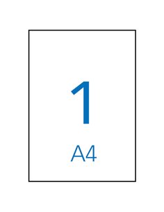 Étiquettes Apli Home blanches mates 210 x 297 mm, 10 feuilles