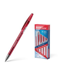 Stylo à encre gel Erichkrause R-301 Original - Pointe 0,5 mm - Trait 0,4 mm - Corps teinté translucide - Poignée profilée confor