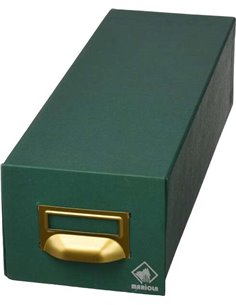 Classeur en carton Mariola recouvert de Geltex n° 1 pour 1 000 classeurs - Dimensions : 125 x 95 x 350 mm - Résistant et durable