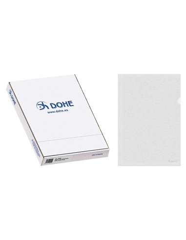 Boîte de 100 limes à ongles Dohe Basic 100 microns - Format Folio - Transparentes